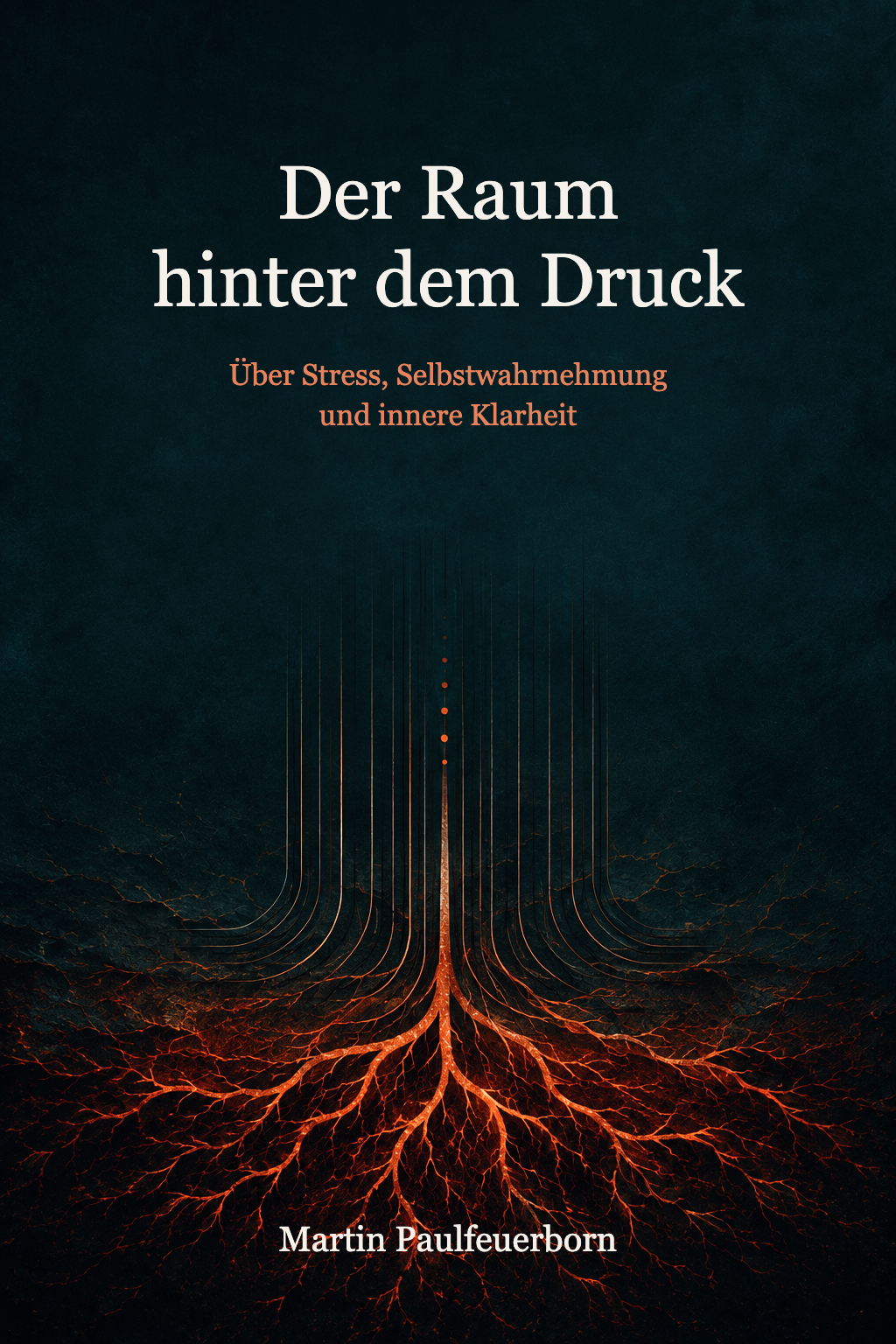 Vorderseite des Buches „Der Raum hinter dem Druck“ von Martin Paulfeuerborn